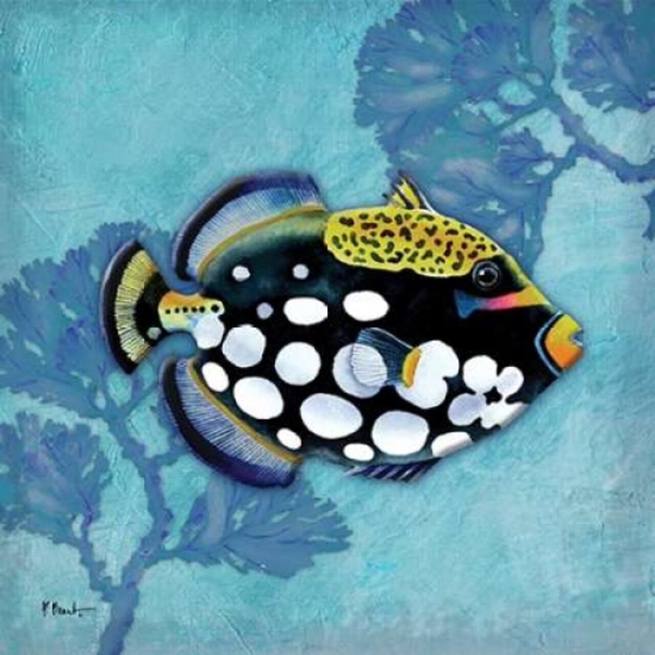 Azure Tropical Fish III Poster Print by Paul Brent - Item # VARPDXBNT606